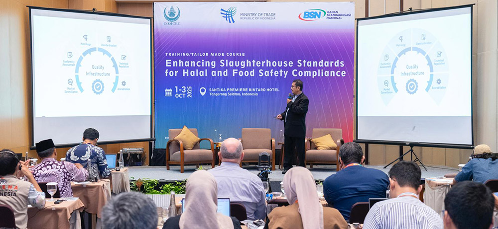 A training program was conducted within the scope of the project titled “Enhancing Slaughterhouse Standards for Halal and Food Safety Compliance (2024-IDNTRADE-264)”